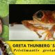 greta thunberg and frog