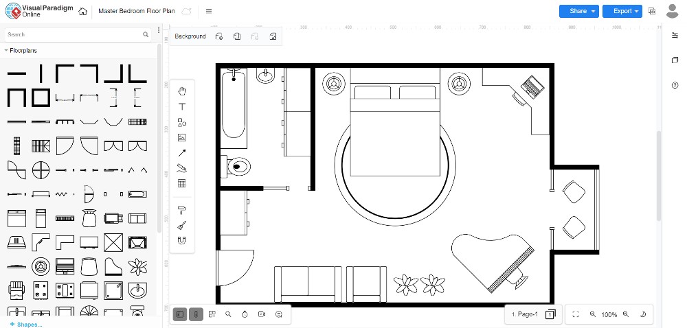 screenshot of visual paradigm interface