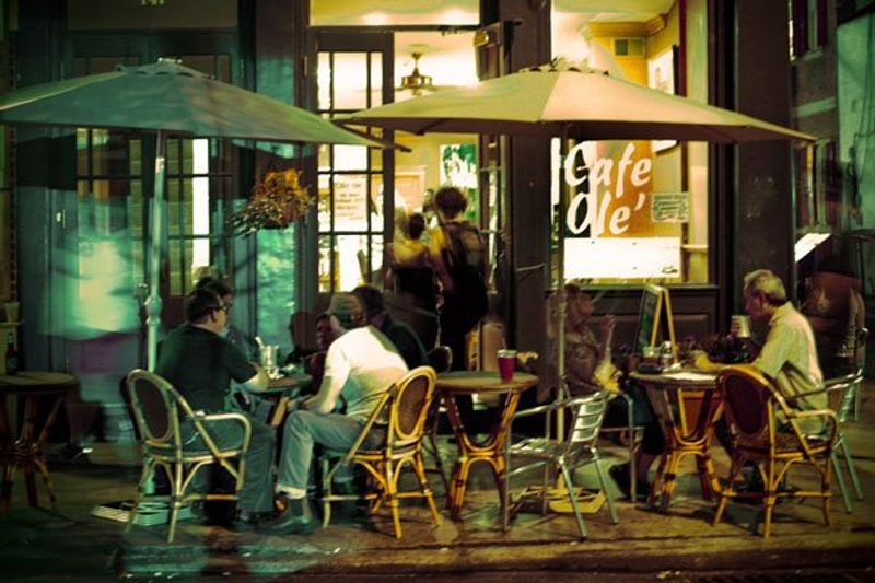 people dining in cafe ole