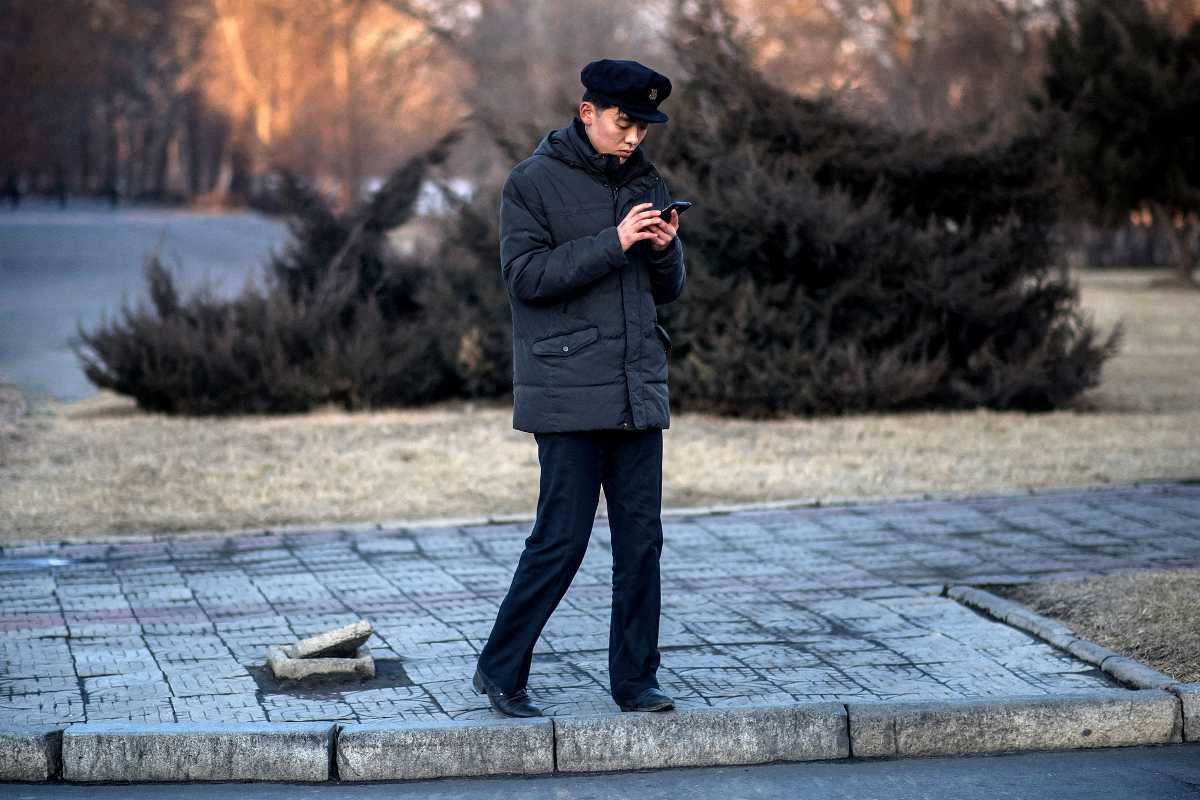 person using a phone