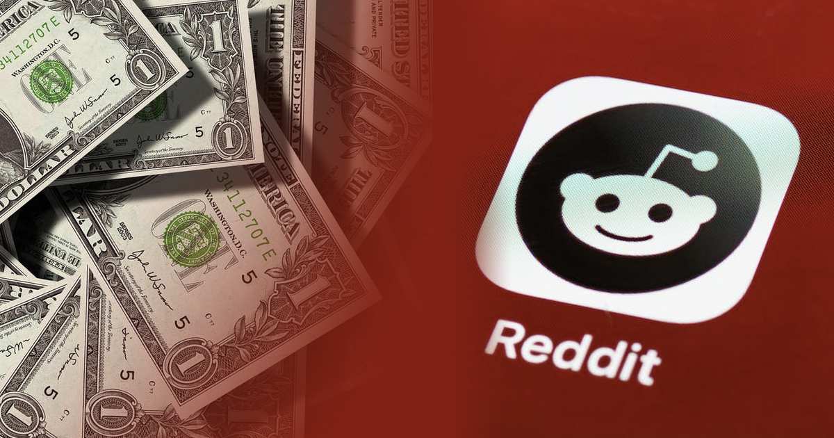 reddit icon and money