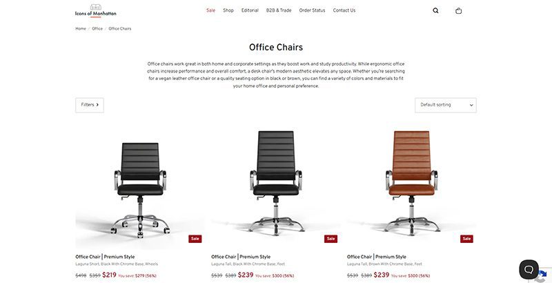 mid-century office chair