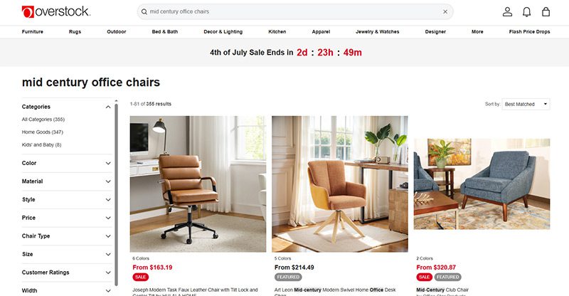 mid-century office chair