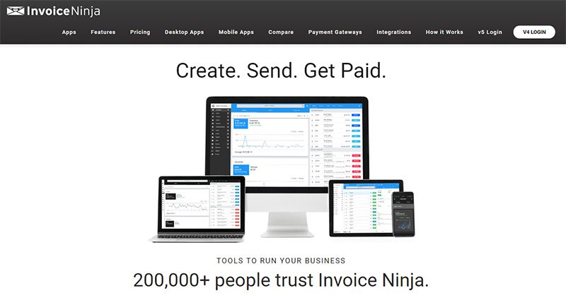 Invoice Ninja website