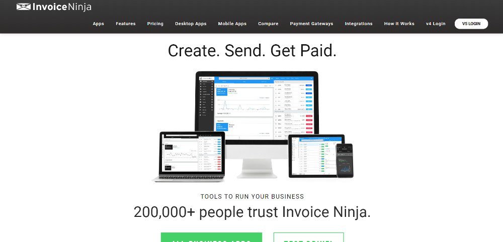 invoice ninja website