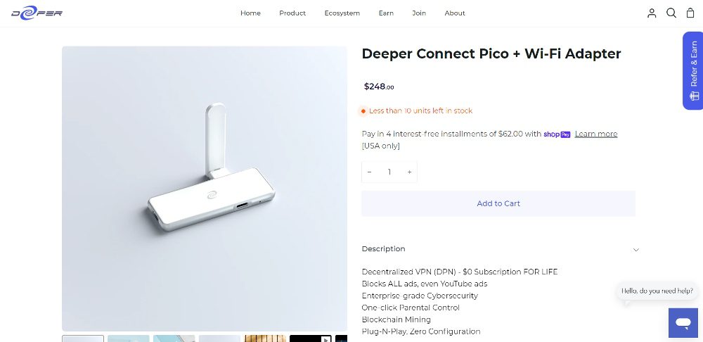 deeper connect pico