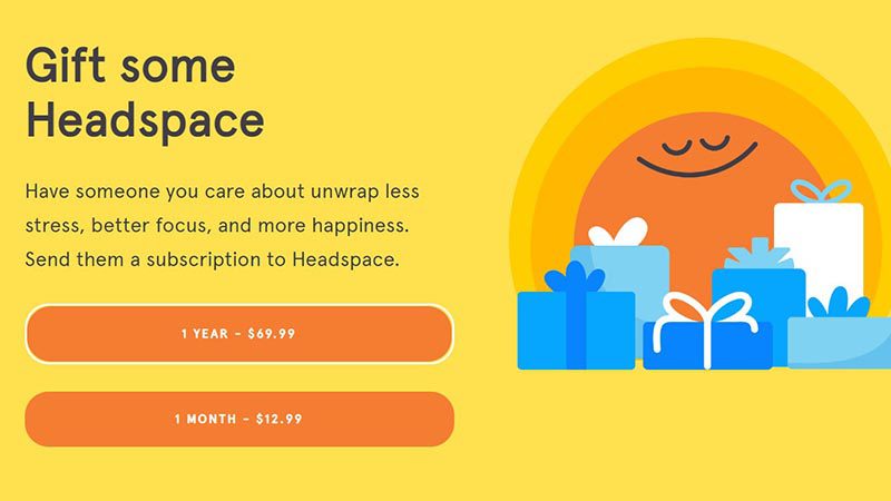 headspace website screenshot