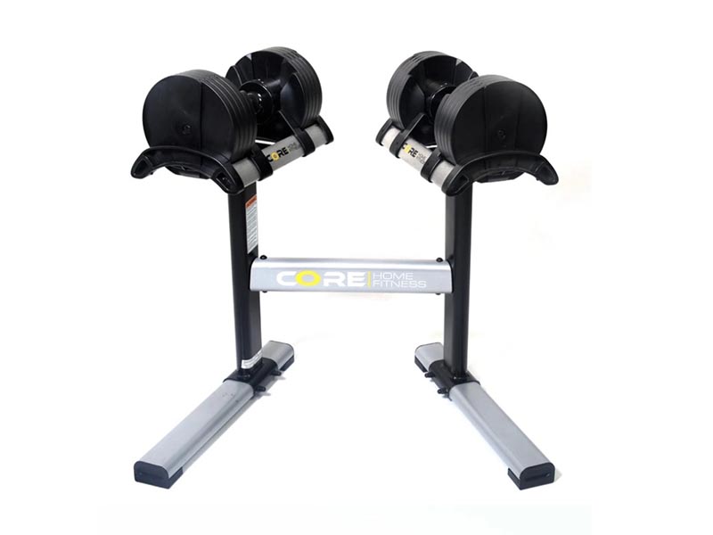 dumbbells and stand