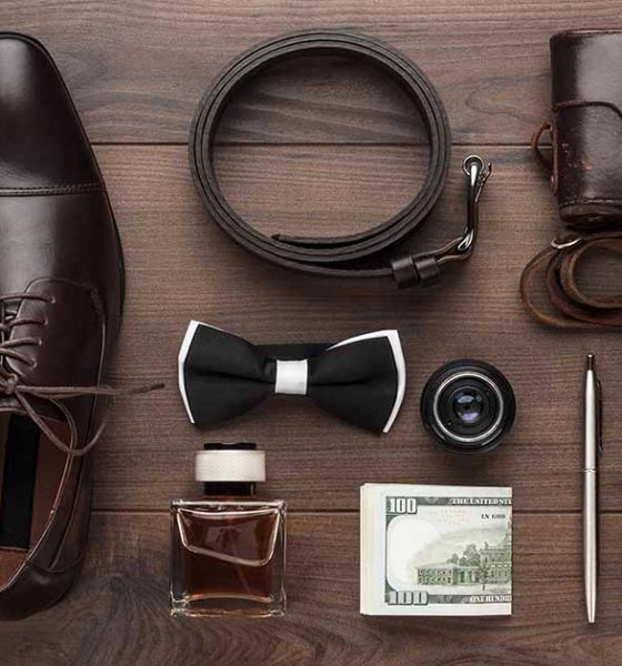 shoes bowtie camera
