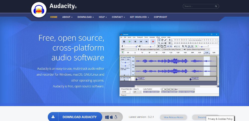 audacity screenshot