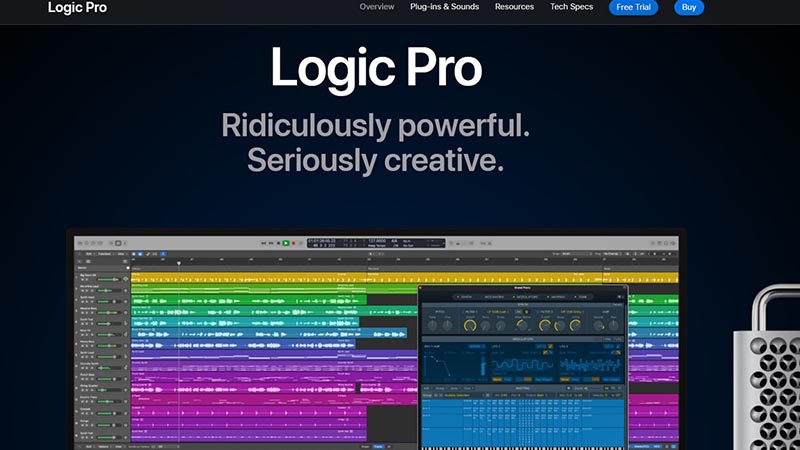 Logic Pro homepage