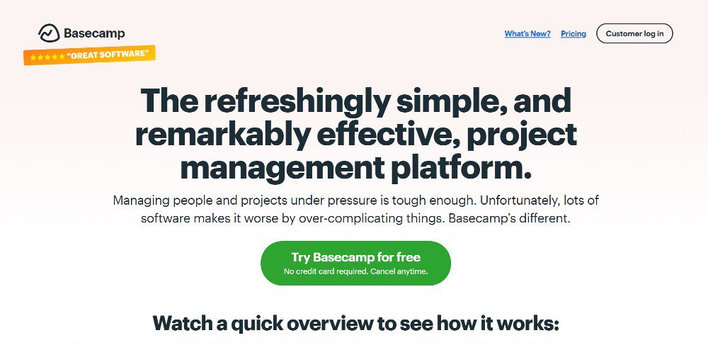 basecamp screenshot
