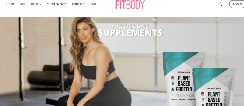 Fit Body app homepage
