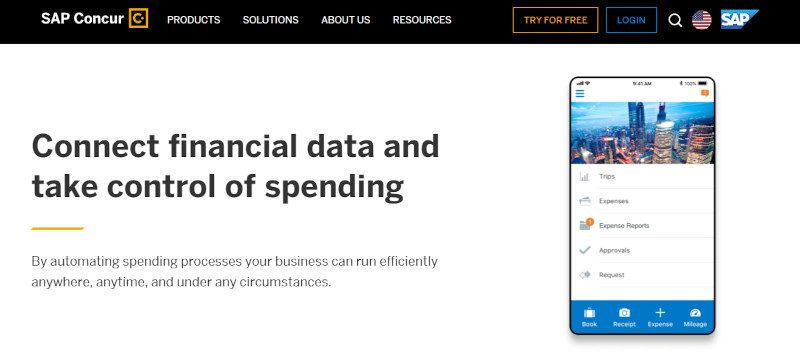 SAP website screenshot