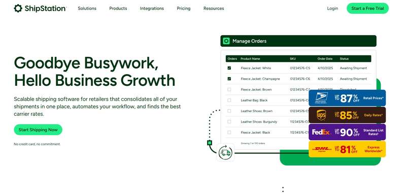Shipping software: Shipstation