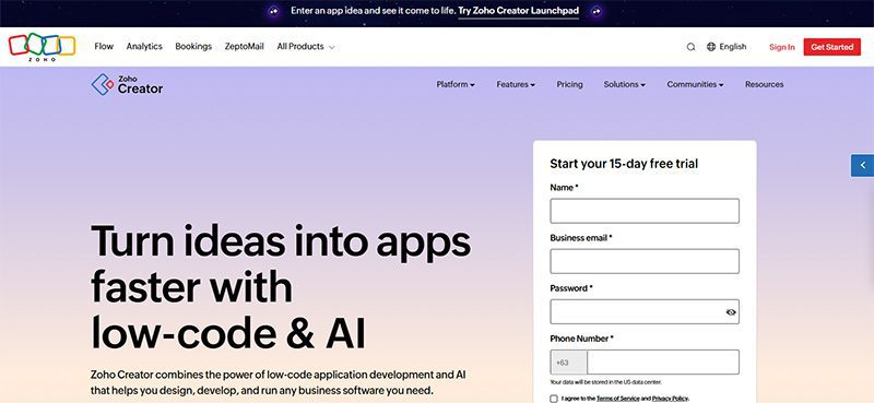 app development software
