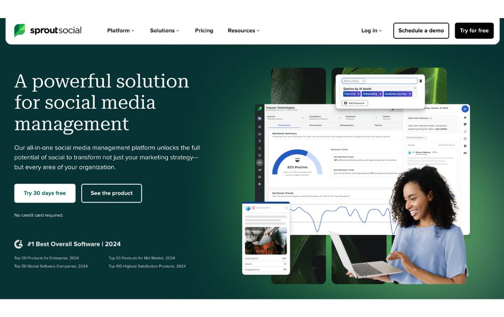 Social Media Marketing Tools sprout social