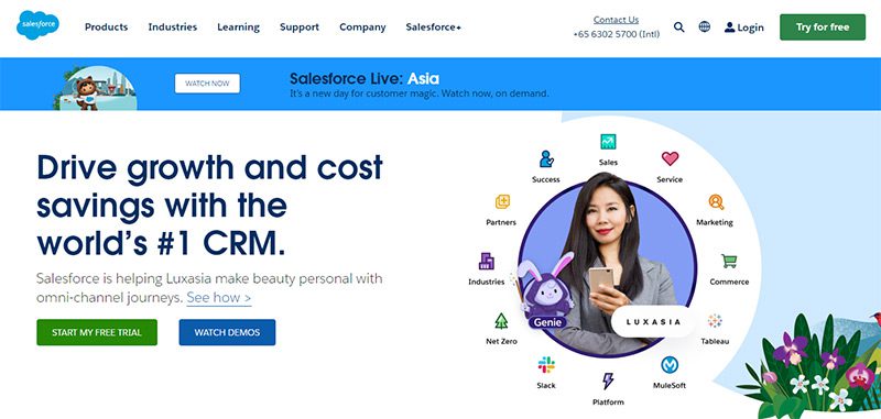 salesforce website screenshot