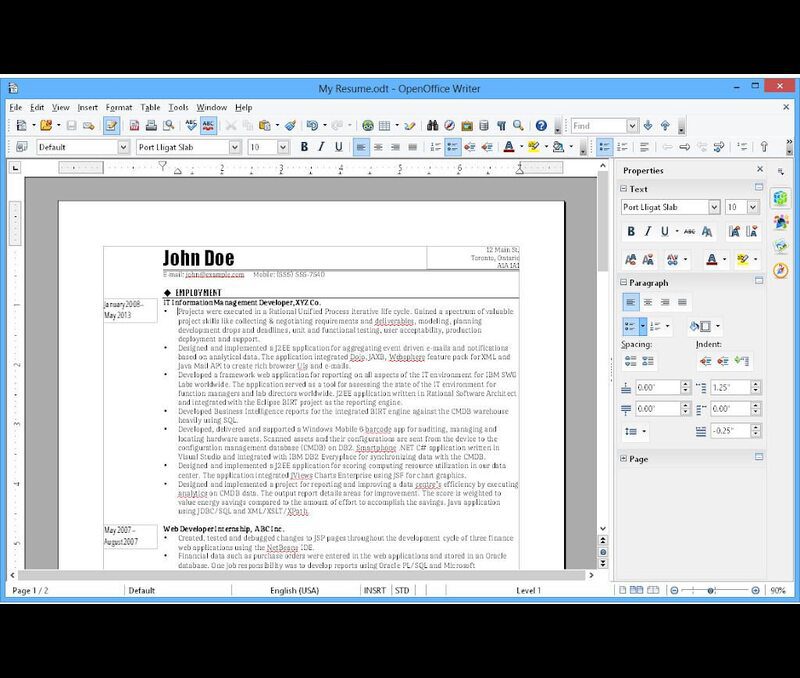 microsoft word screenshot