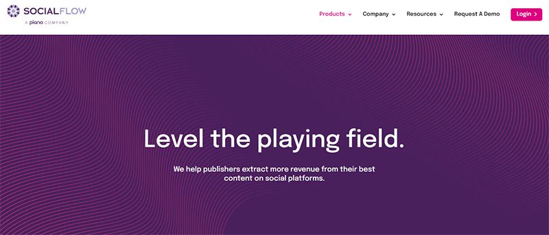 SocialFlow website screenshot