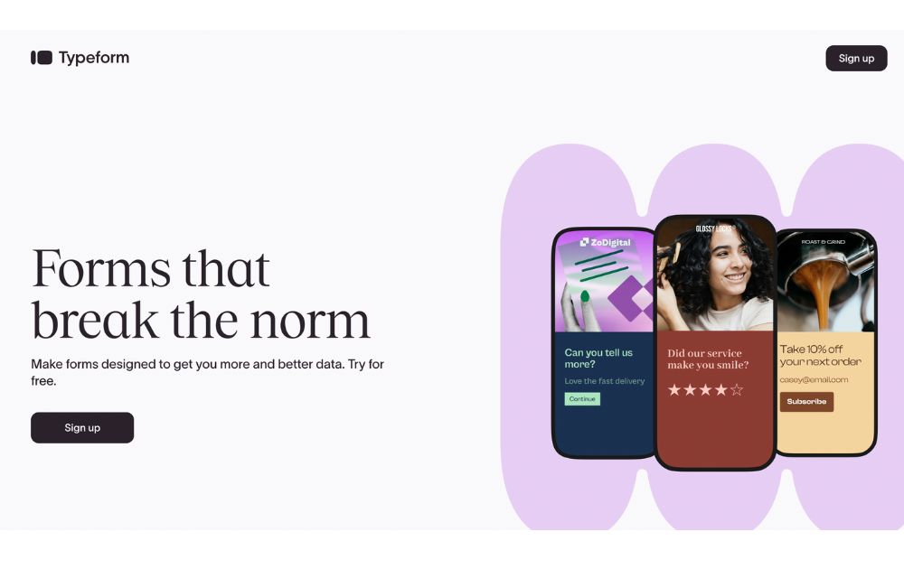 audience research tools typeform