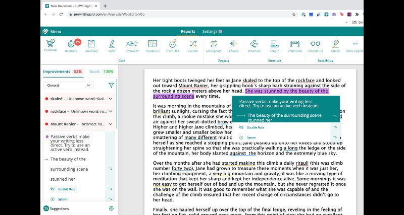 prowritingaid screenshot