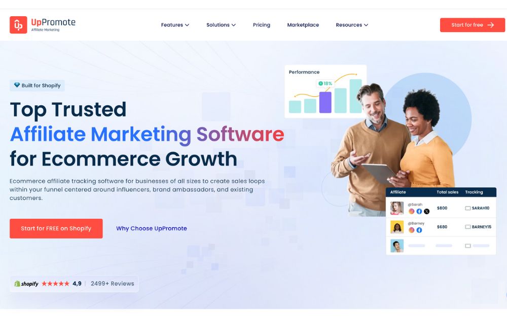 Affiliate Tracking Software uppromote