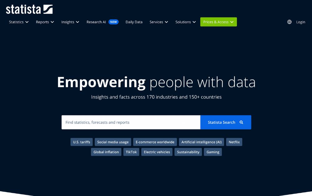 audience research tools statista