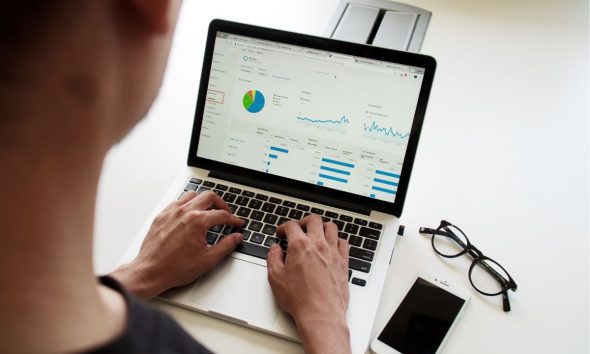 person using a laptop