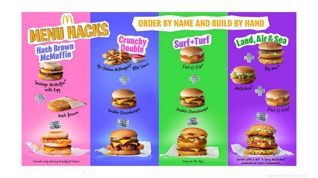 mcdonalds menu screenshot