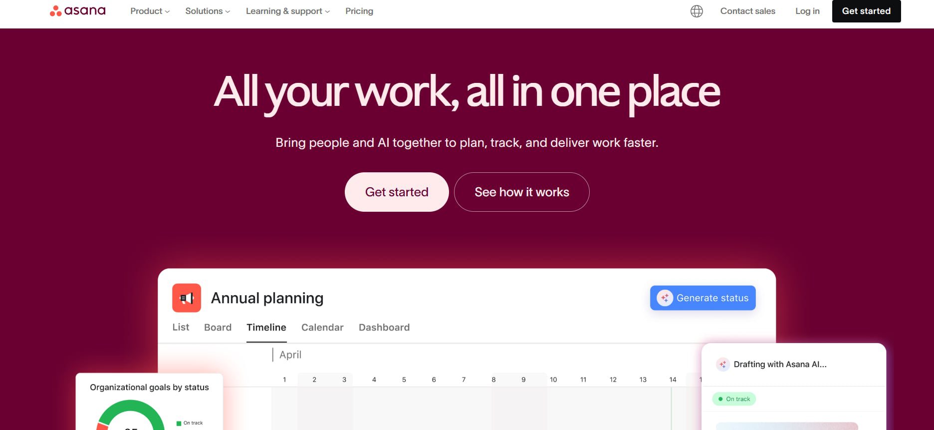 Asana: marketing optimization tools
