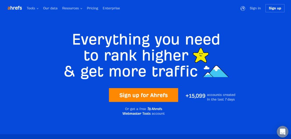 ahrefs screenshot