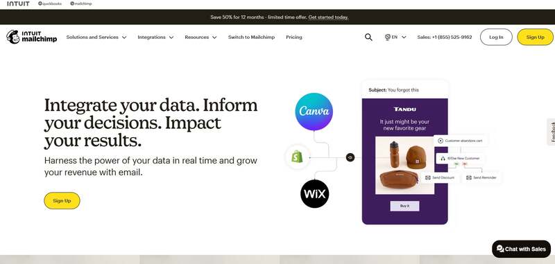 Mailchimp: marketing optimization tools