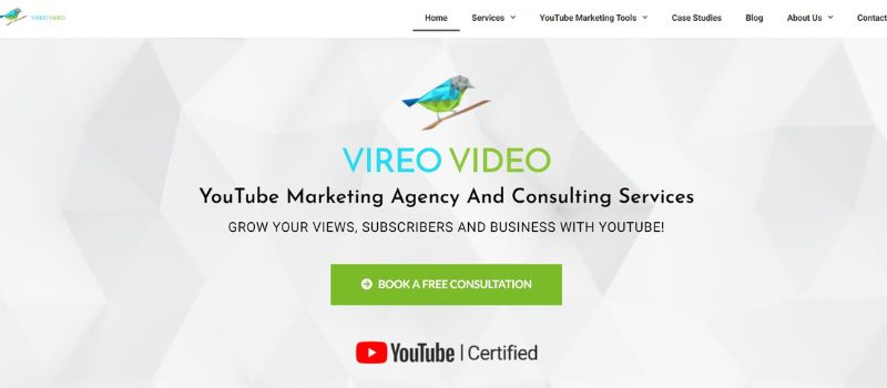 Vireo Video homepage