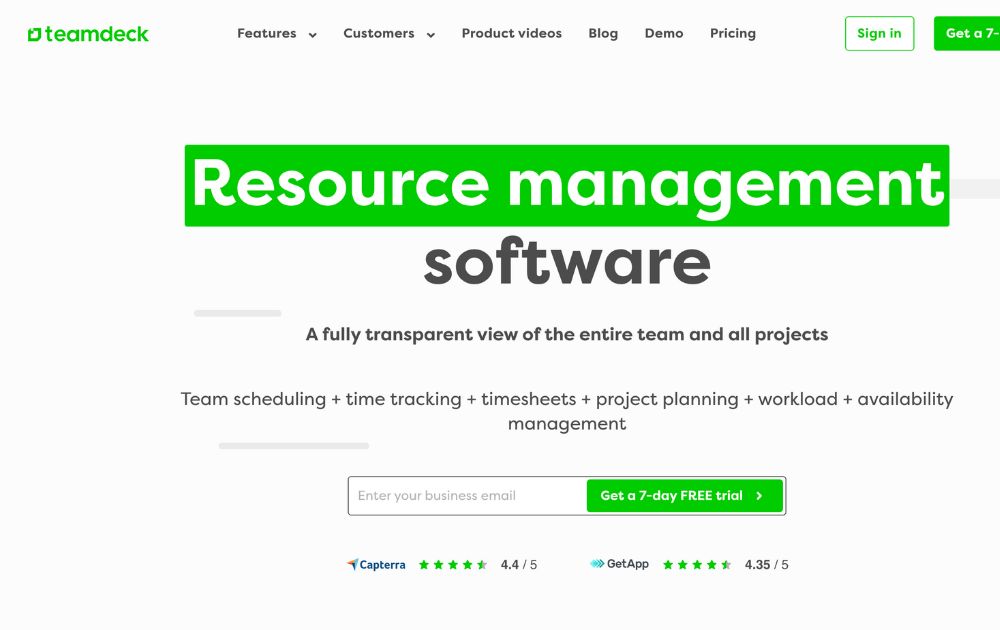 resource planning tools examples