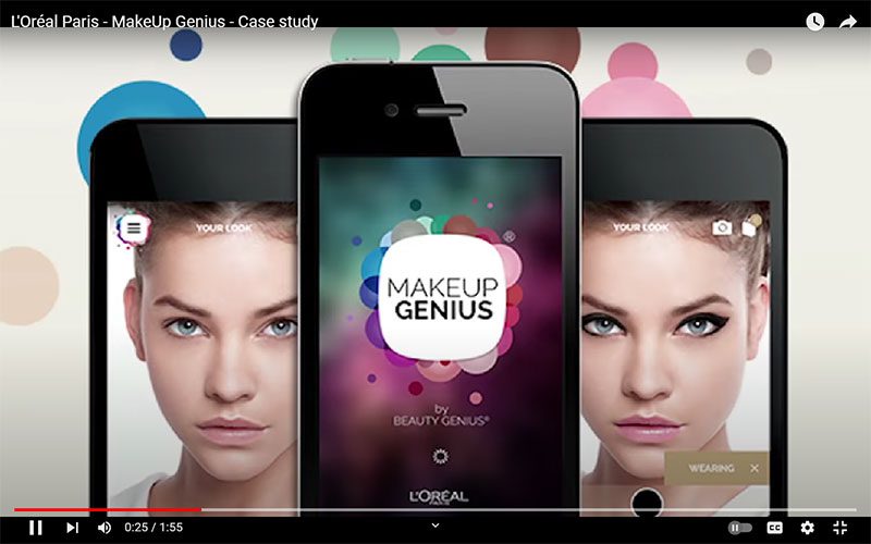 loreal makeup genius screenshot