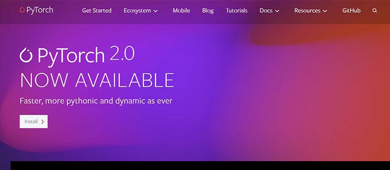 pytorch website image