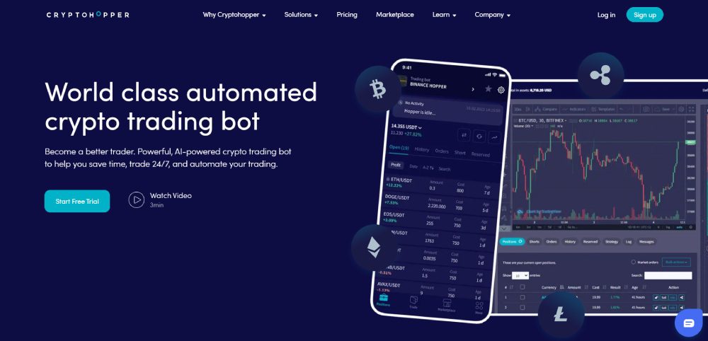 Cryptohopper website image