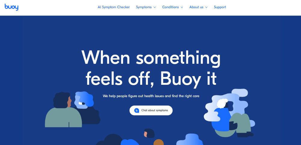 buoy health website screenshot