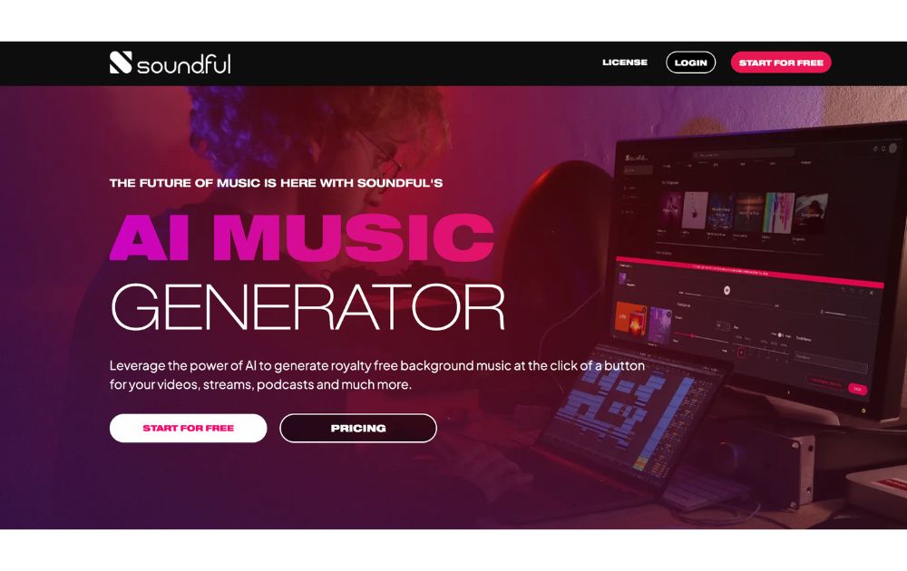 soundful website screenshot