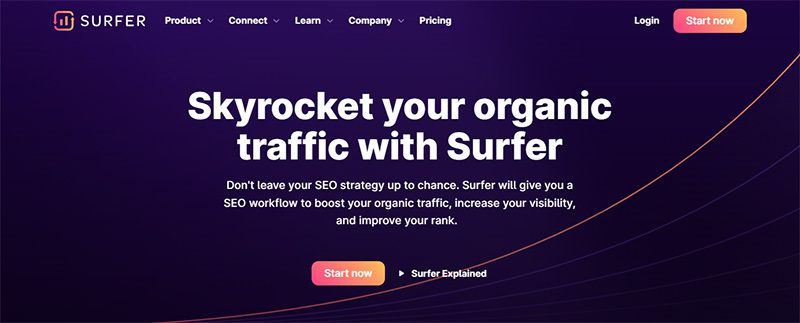 surfer seo screenshot