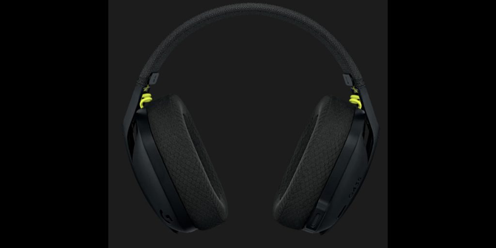 black logitech headphones