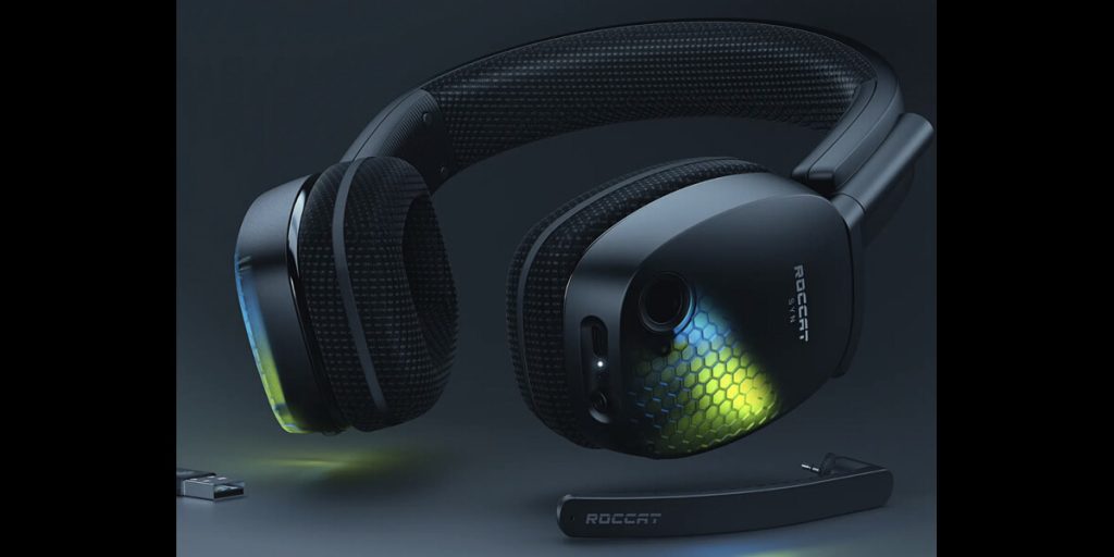 black roccat headphones