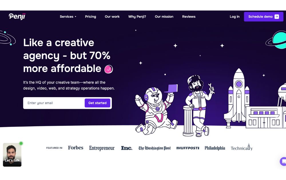 Fiverr vs Canva vs Penji Penji website