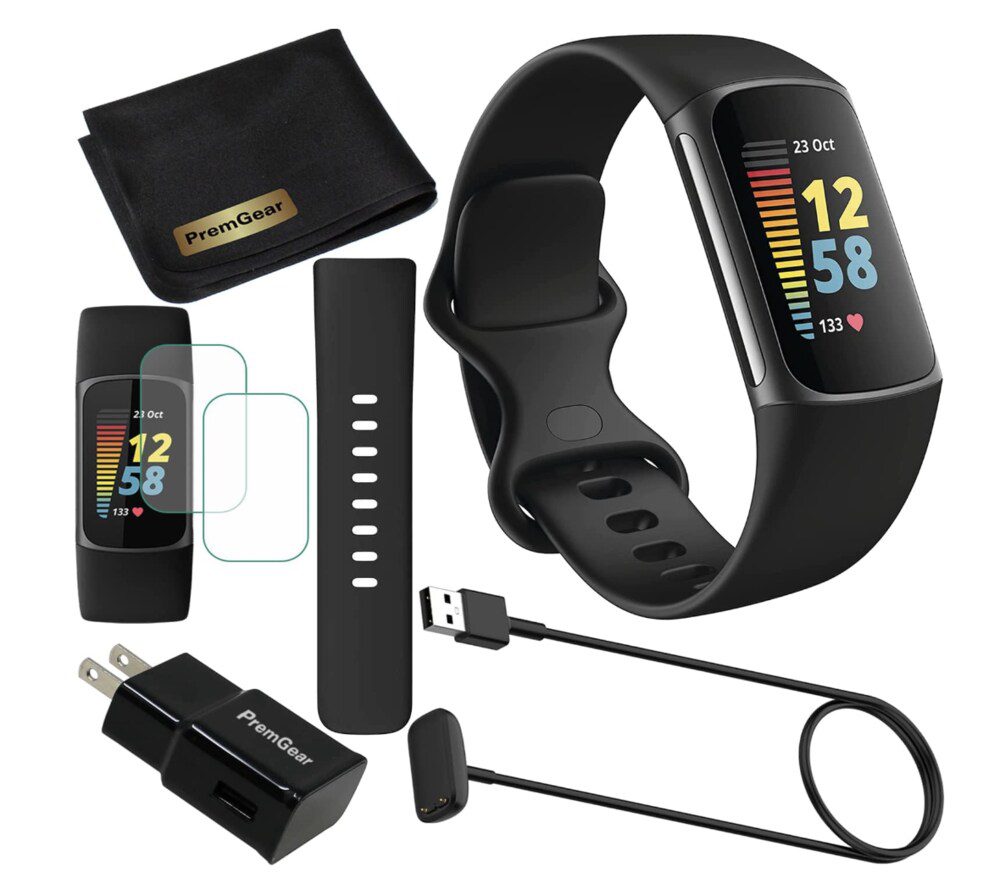 black fitbit charge 5