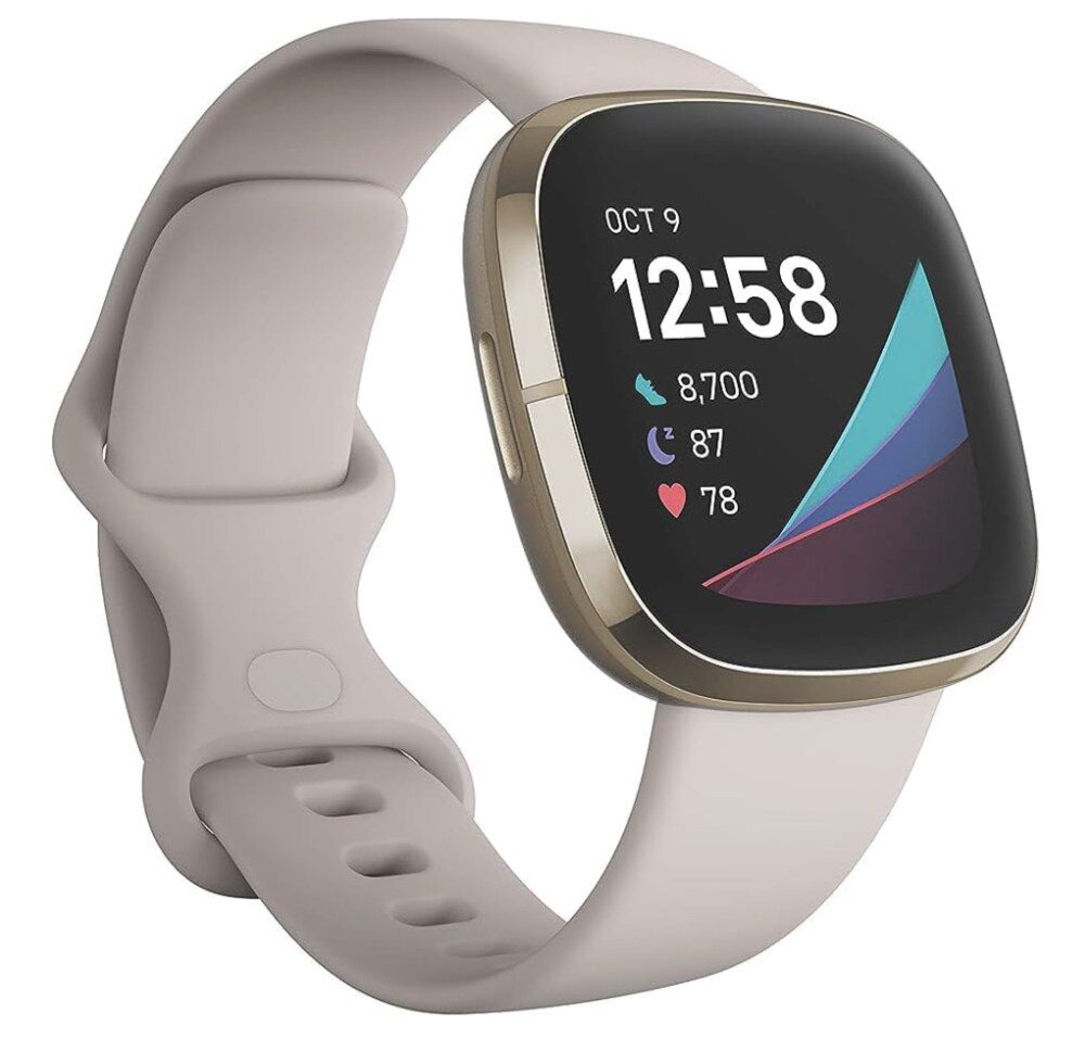 white fitbit sense