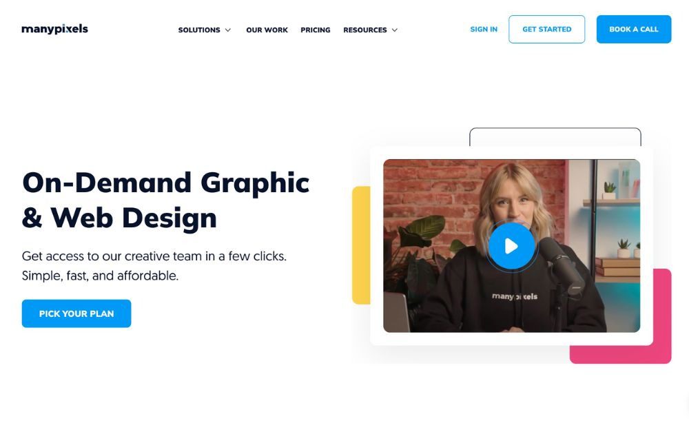On-Demand Graphic Design Service ManyPixels