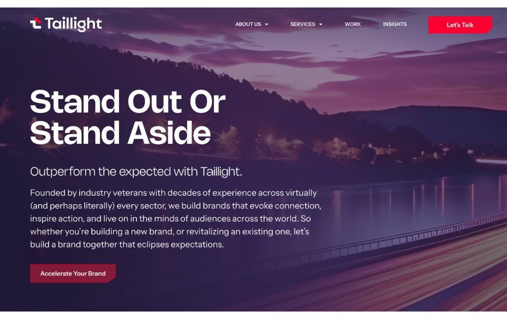 best design agency in Washington Taillight